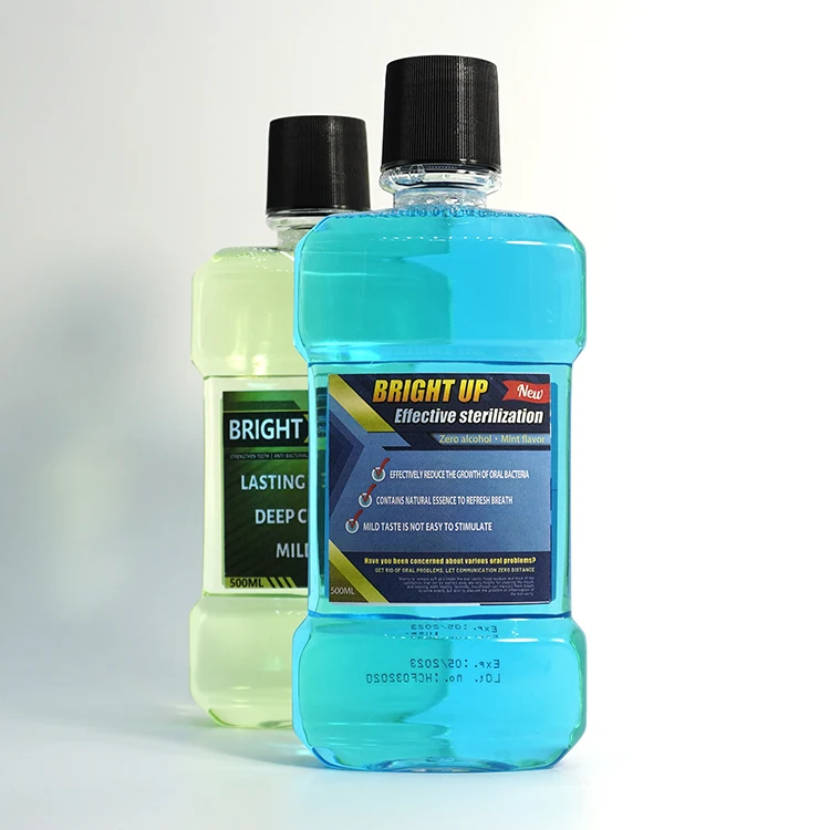 Alcohol Free Mouthwash Natural teeth whitening liquid OEM brands