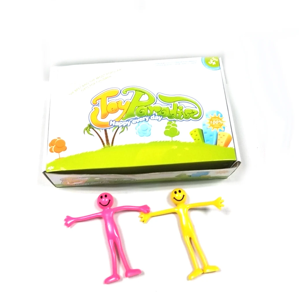 Yellow Smiley Face Bendy Man bendable toys