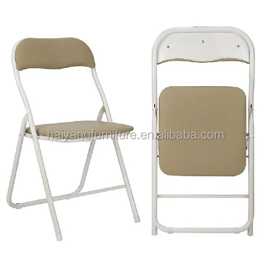 Multiple colors cushion metal folding chairs manufacturer