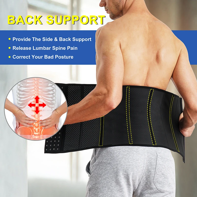Fat burning back support corset cinturilla mens girdle compression latex waist trainer waist trimmer for men