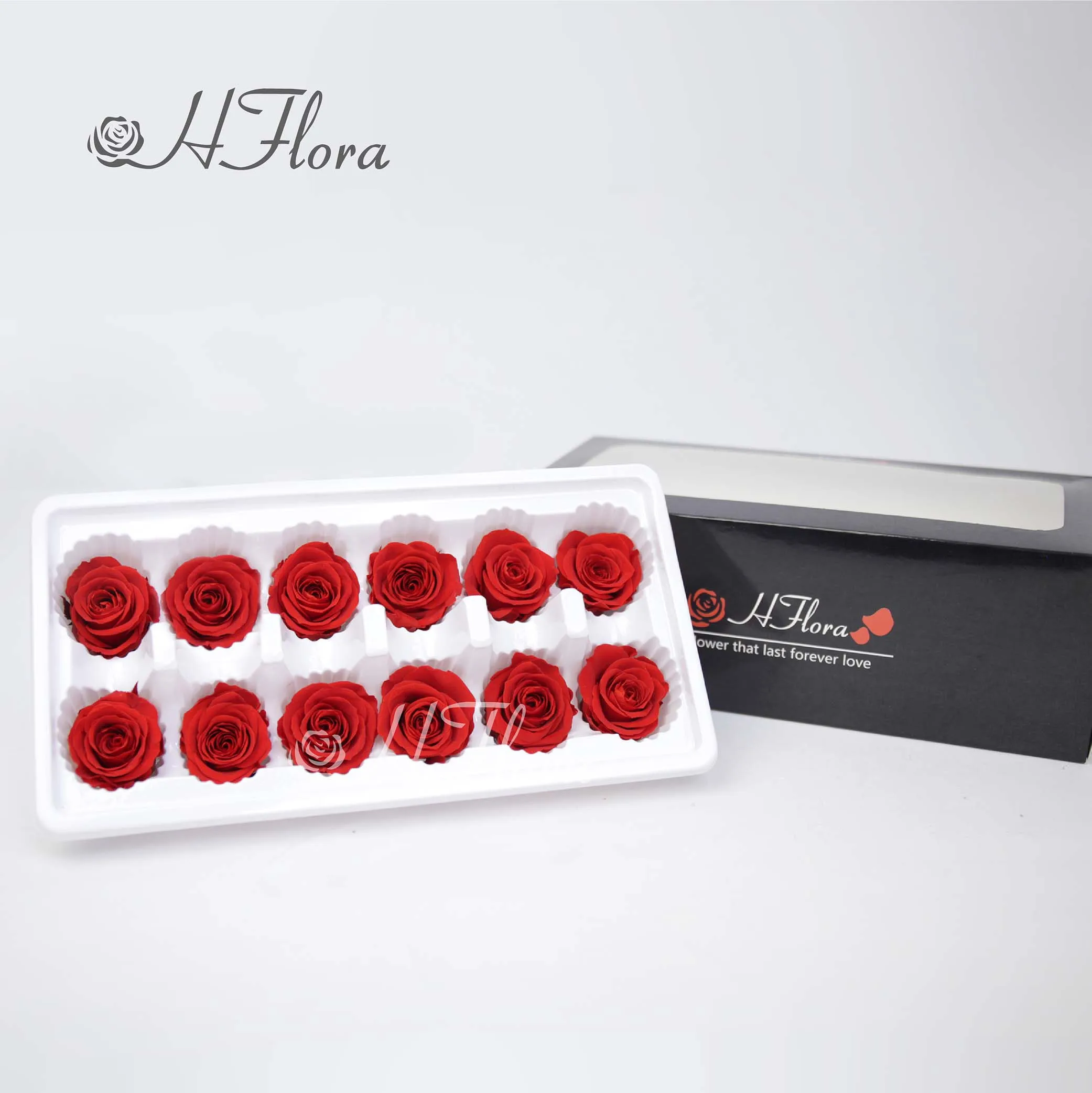 Hflora 3-4cm Mini Small Roses Eternelle Flower Head Valentines Day Roses Head Long Life Preserved Roses Grade A Wholesale In Box