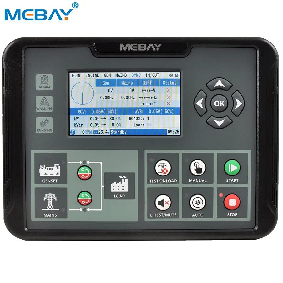 Mebay DC102D Synchronising & Load Sharing Generator Controller Parallel Control Module Replace DSE8620