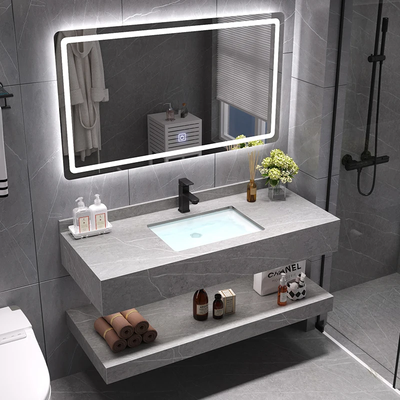 Lanjia AYZ015-100 2023 new 40 inch Traditional Modern Furniture cheap modern furniture Wall bathroom vanity sink