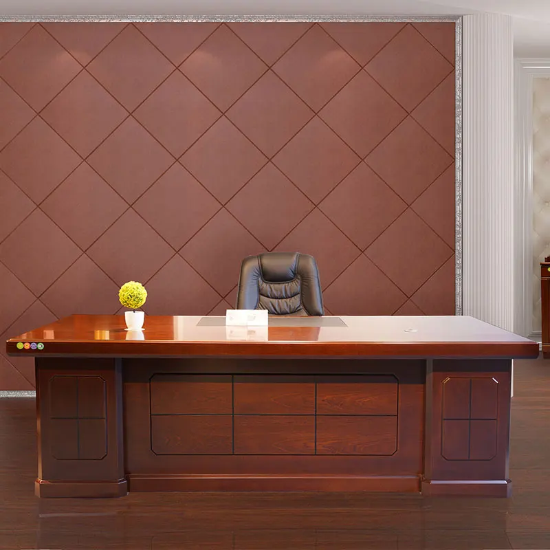 Factory Direct Sale Wooden L Shape Cheap Office Table Executive Design