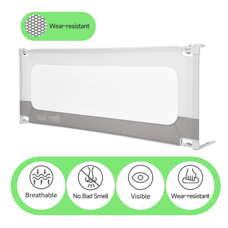More Sturdy Toddler Baby Bed Rail Guard Healthy Material Protection Safety Barrier Avoid Slipping Bed Rails for Baby
