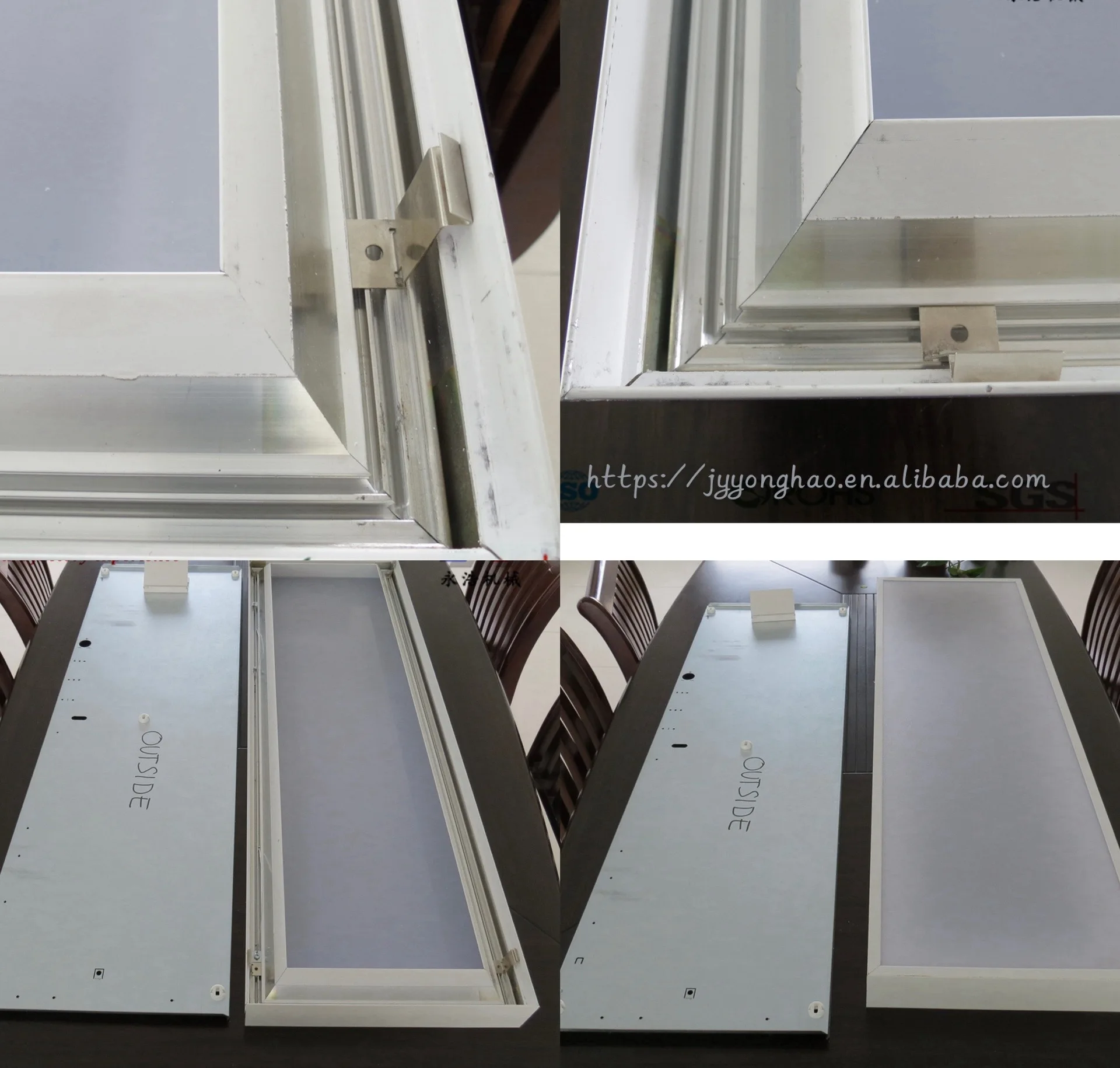Factory Customized LED Panel Surface Mounting Frame Aluminium Profile LED Panel Frame for Plasterboard or Concrete Ceilings