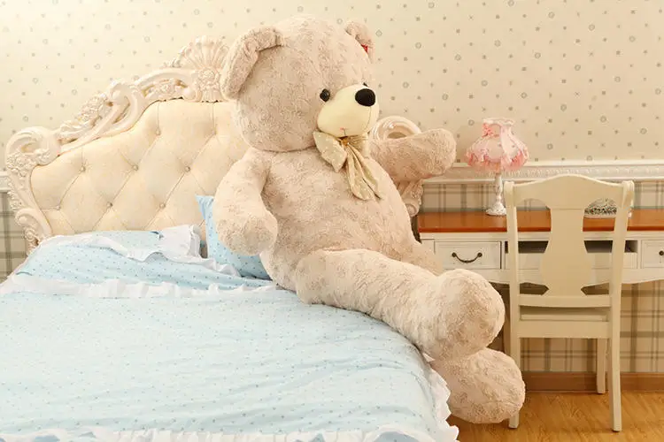 60/80cm Plush Toys Teddy Bear Stuffed Animal Doll Baby Toys Big Embrace Bear Doll Lovers Christmas Gifts Birthday Gift