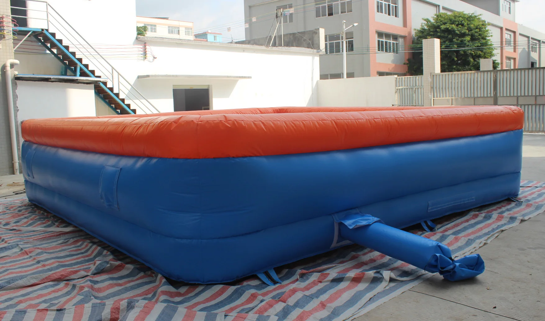 Inflatable Stunt Mat Big Jump Airbag custom Extreme Sports Freefall print Jump Landing Inflatable Air Bag Crash Jumping Pad