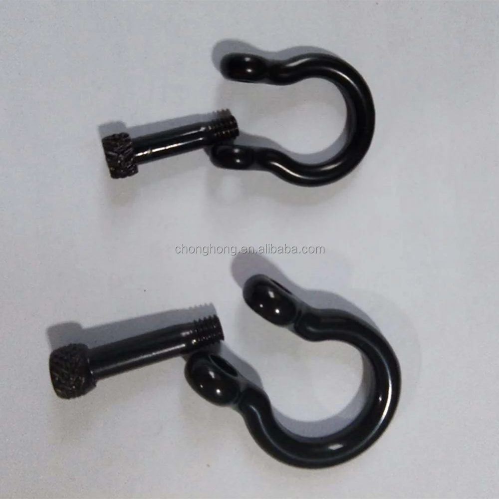 M4 M5 Stainless Steel Shackle Bow Shackle D Shackle with Sliver or Black