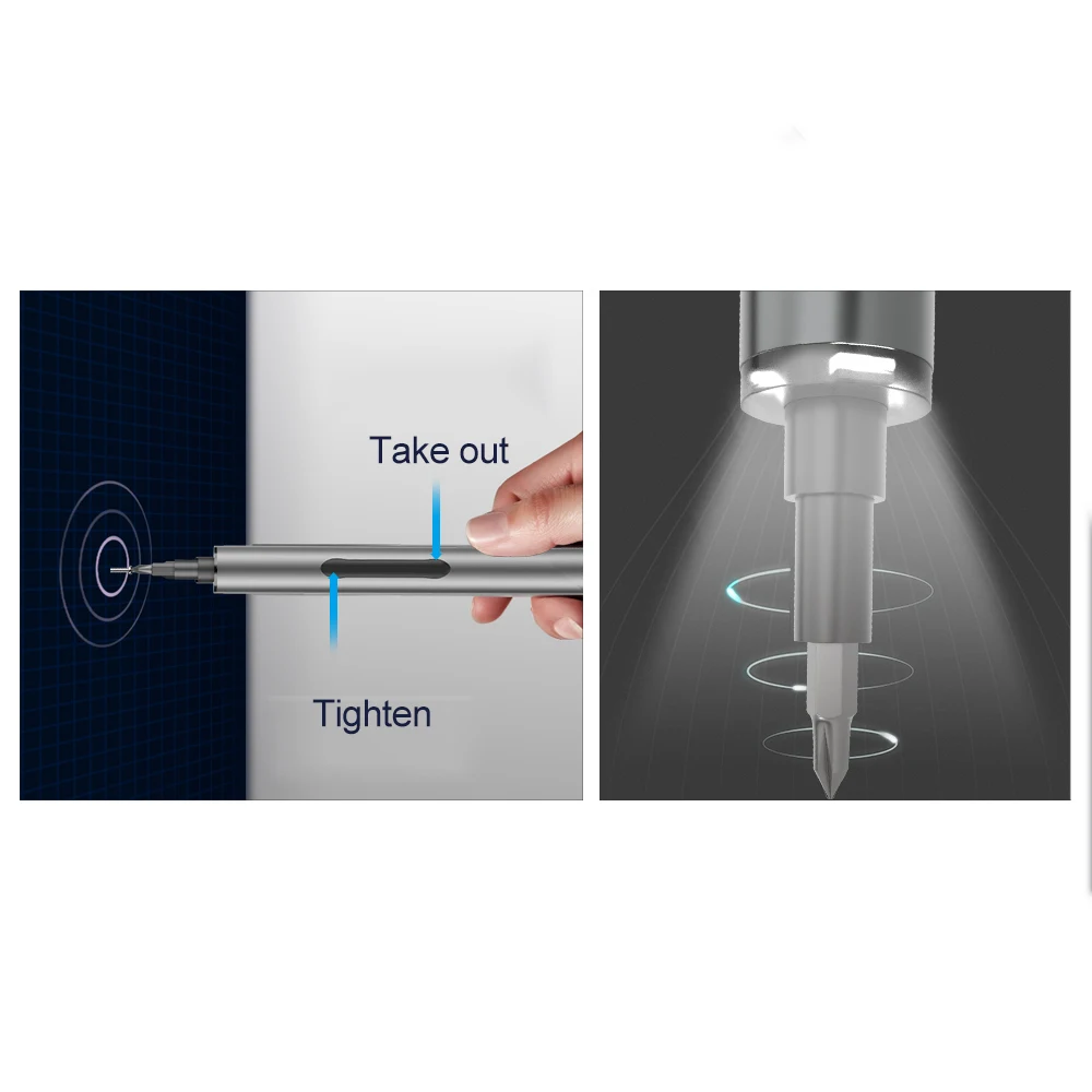 Mini Electric Screwdriver Pro Mini Cordless Small Electric Screwdriver For Phone Xbox PC Toys Camera Precise Repair Tool