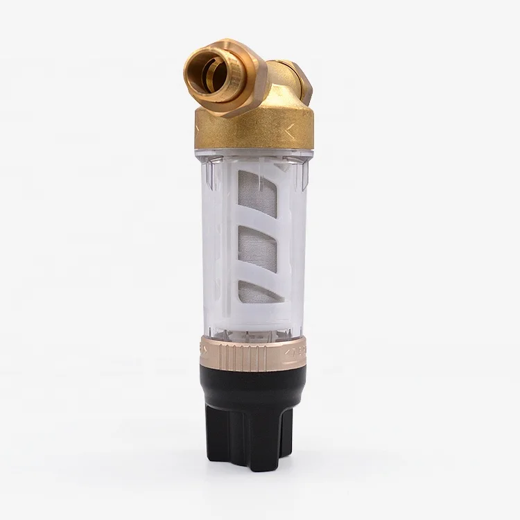 Whole House Water Treatment Filters Automatic Brass Water Pre Filter Washable Mesh Removing Sediment