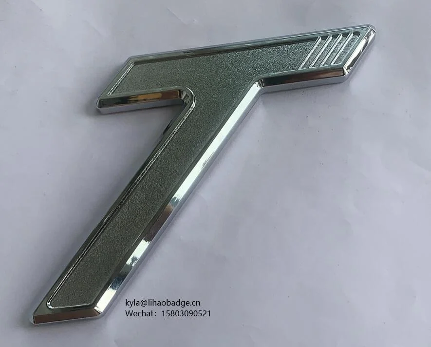 Custom quality ABS chrome car emblem trailer  plate car body sticker