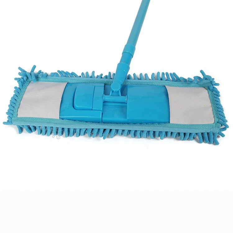 Customized Size Dust Removal Microfiber Chenille Flat Cleaning Mop