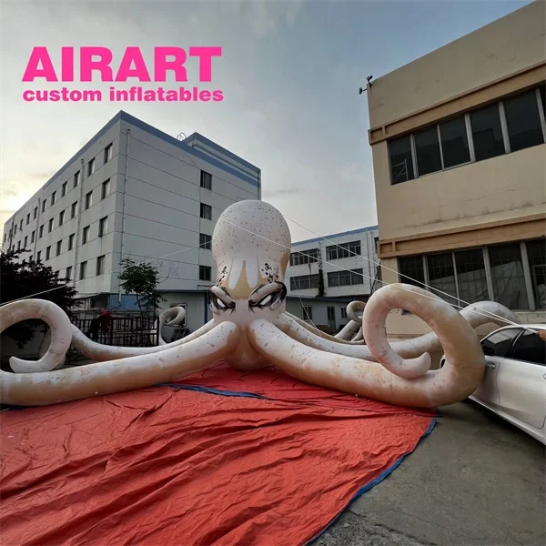 Crazy scary big inflatable octopus, inflatable octopus animal for stage