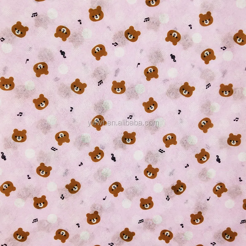 Cheap wholesale 100% polypropylene  printed nonwoven cloth