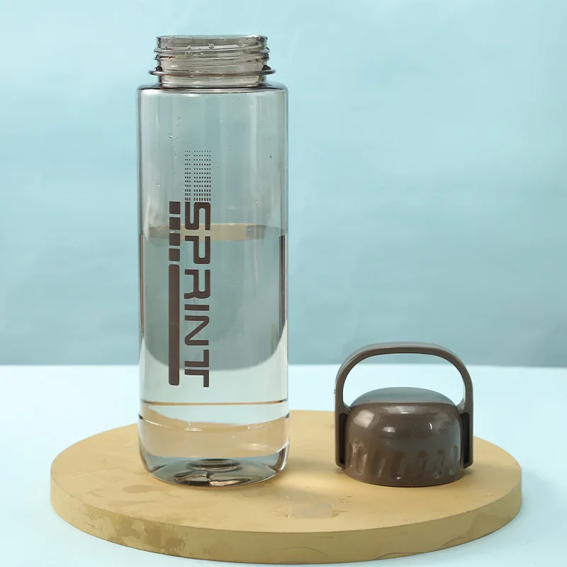 Plastic drinkware supply 1L large capacity BPA-free plastic sports fitness inspirational portable customizable water