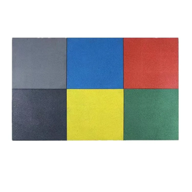 Anti Slip Kindergarten Rubber Gym Tiles Mats Outdoor Playground Rubber Tiles