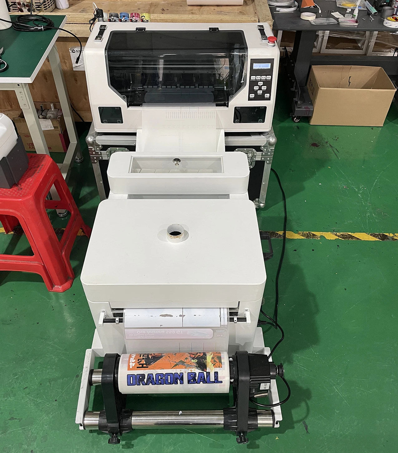 Two XP600 DTF Transfer Printer Impresora Cold Peel Glitter PET Film Clothes Printing Machine Set Top A3 Size Provided 45 500ml