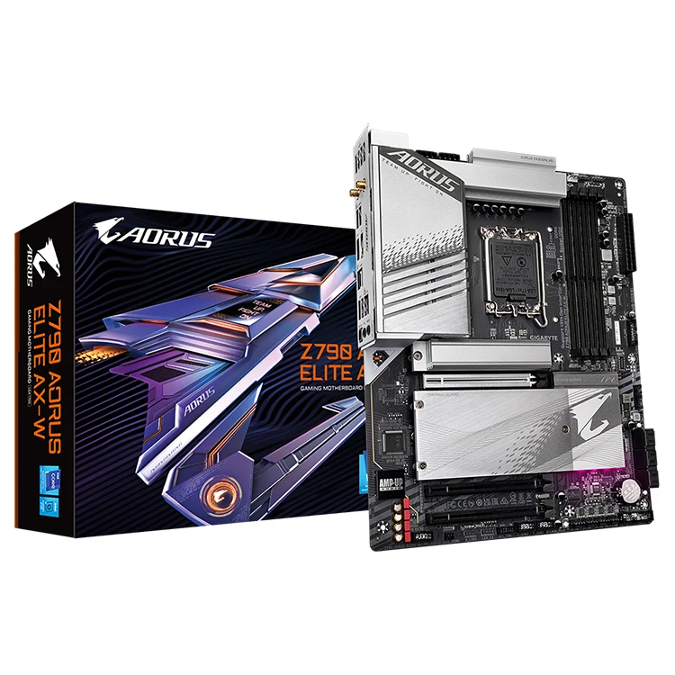 GIGABYTE Z790 AORUS ELITE AX-W ATX Gaming Motherboard with DDR5 Socket Support for the 13th and 12th Intel Core Processors