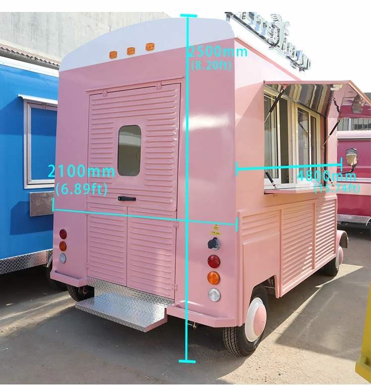 Outdoor Multifunctional popular Street ice cream electric food truck mobile food trailer