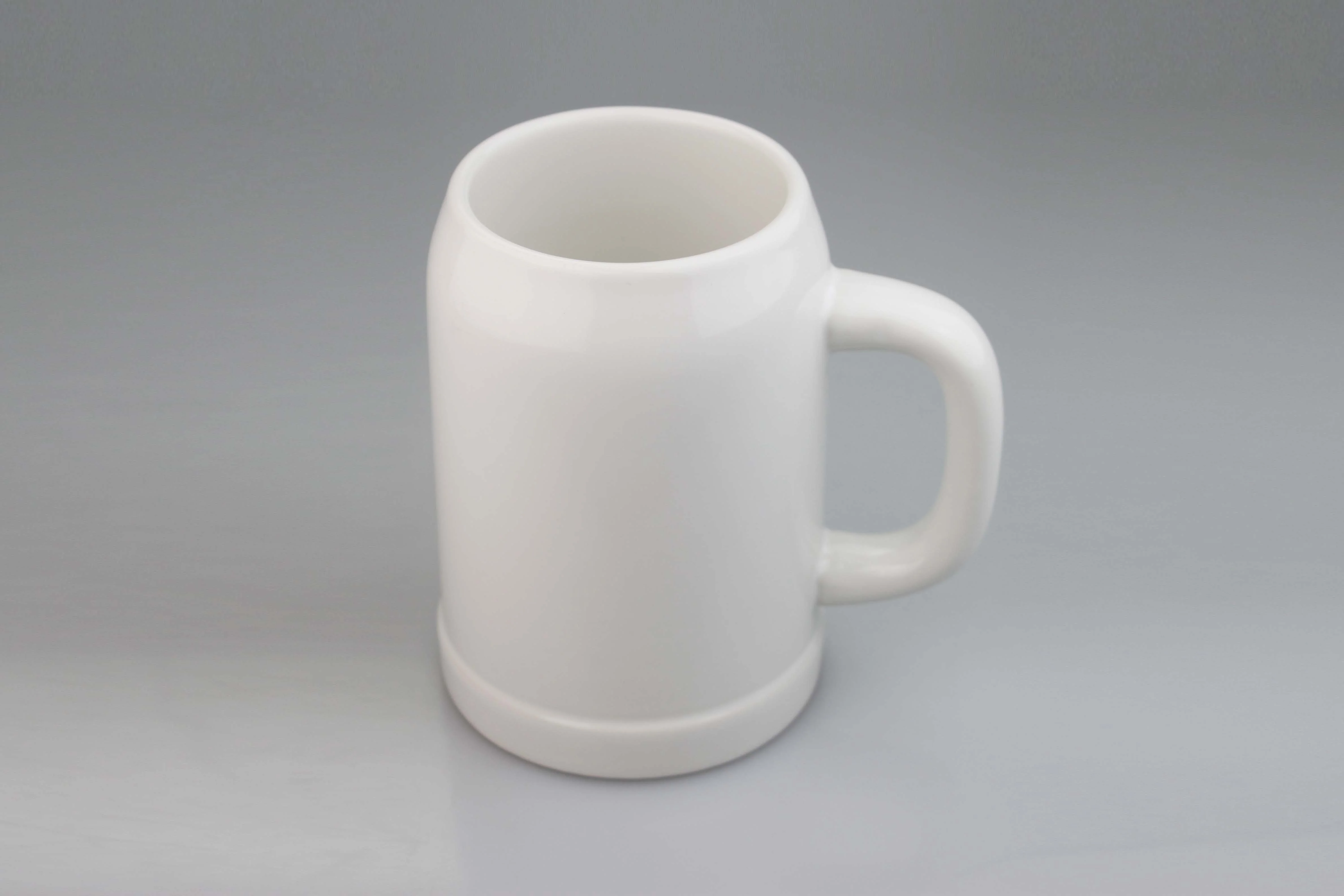 Wholesale Top Grade 20oz Ceramic Beer Stein Mug German Bavarian Drinking Tankard For Sublimation Blank