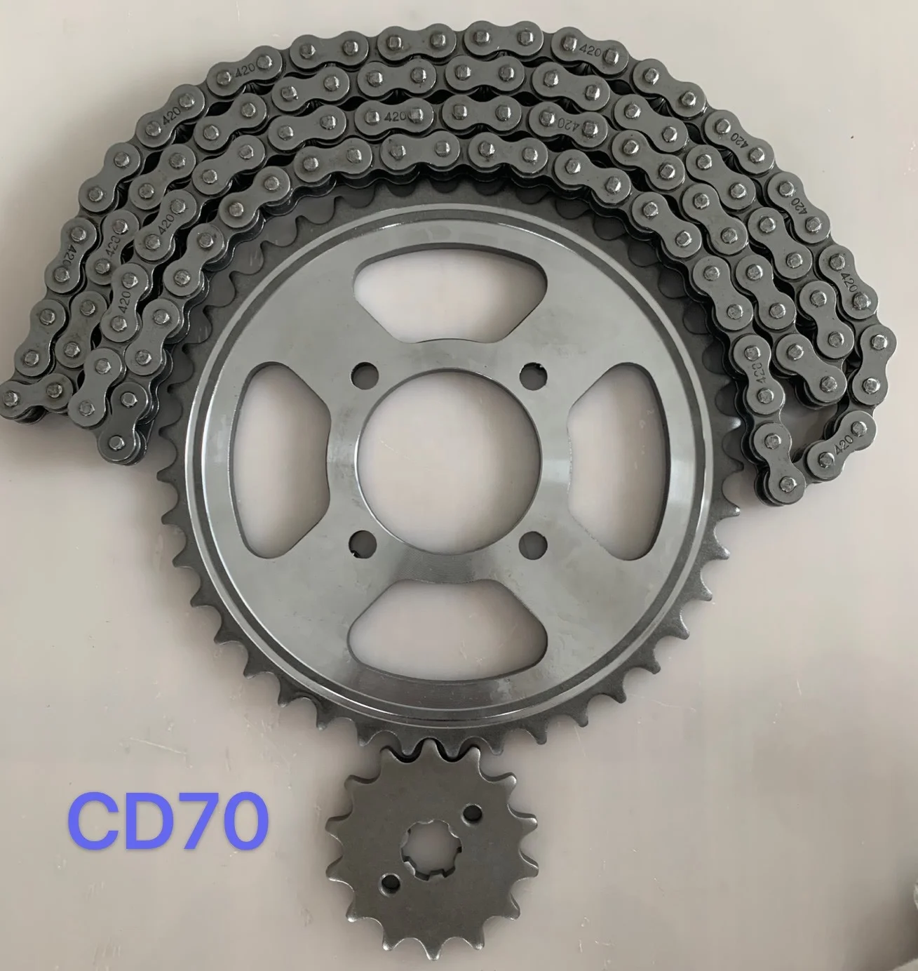 OEM Honda CD70 Motorcycle Sprocket Chain Kits For Pakistan