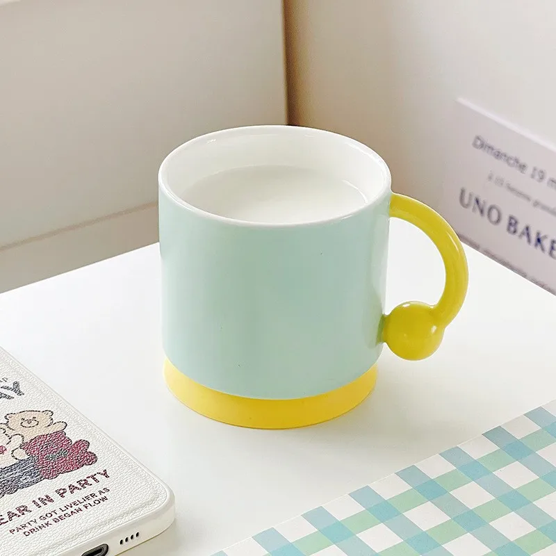 Ceramic Cup ins High appearance Level Milk  Water Cup Girls home Cream Ice Cream Coffee Cup mug Mug