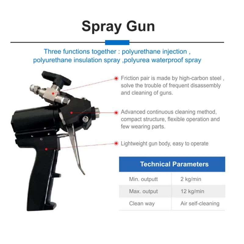 High pressure polyurethane foaming machine polyurea spraying machine polyurethane polyurea sprayer