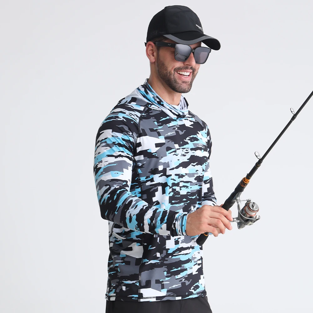 Wholesale Custom Performance UV Protection Long Sleeve Fishing Shirts Quick Dry Hoodie Fishing Wear