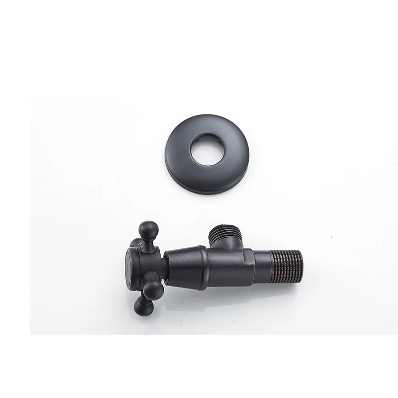 Antique And Black Copper Triangle Valve Retro Thickened Hot And Cold Wholesale Angle Valve Explosion-Proof Water Stop Valve F-1