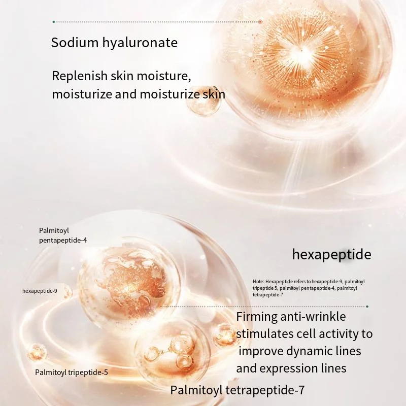 Anti-aging aloe vera extract hyaluronic acid oligopeptide hexapeptide collagen moisturizing and whitening beauty essence