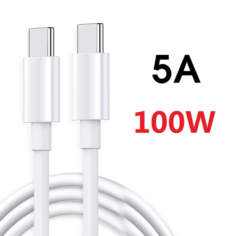 
Factory high quality 60W 100W 3A 5A PD quick charge usb type c to type c charging cable 