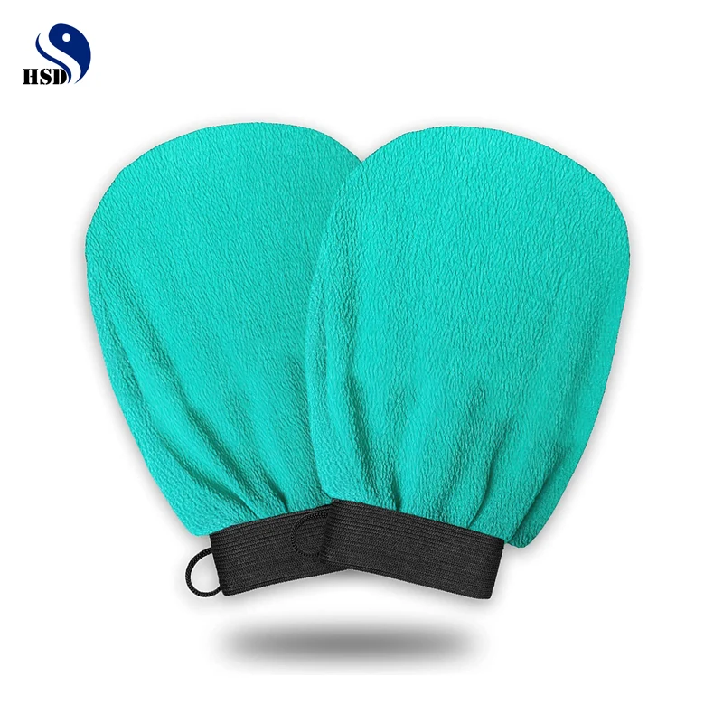 Free Sample Double Sided Korean Deep Exfoliating Glove Removes Dead Skin Exfoliating Mitt Best Seller Exfoliating Glove For Bath
