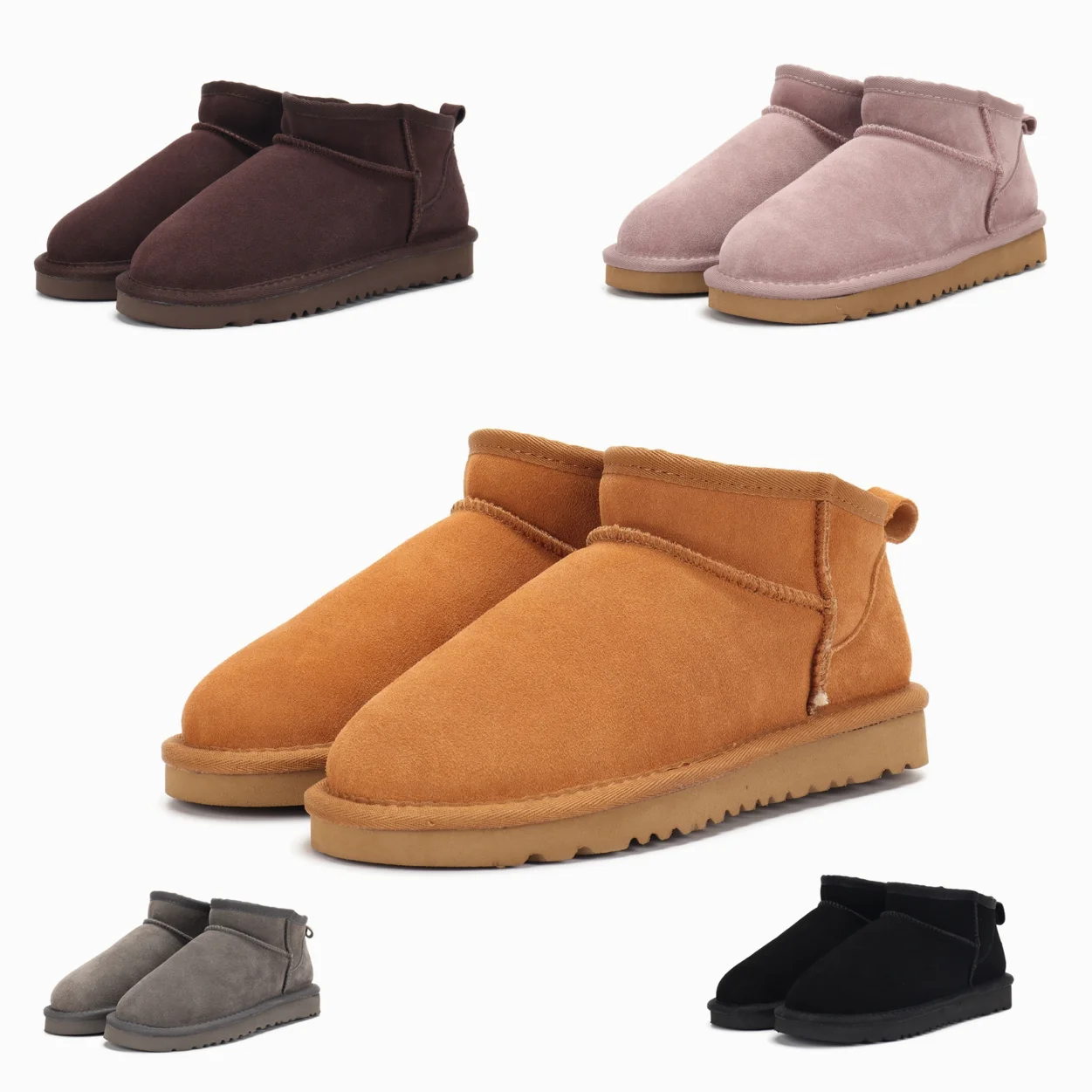 Oem Logo Classic Low Tube Ultra Mini Short Boots Wholesale Fall Winter Fur Classic Women Boots