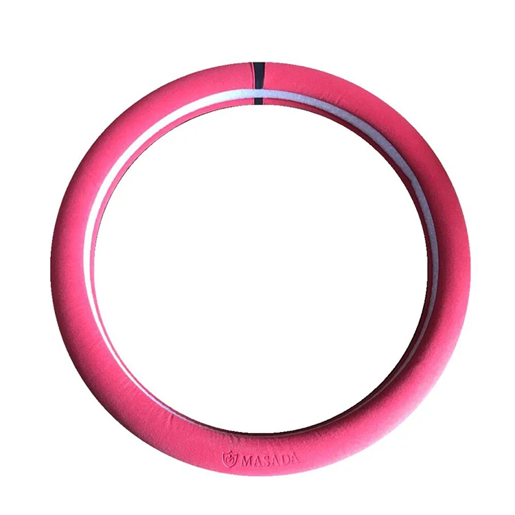 New Type Popular Suede Leather Car Steering Wheel Cover Fits Most Cars