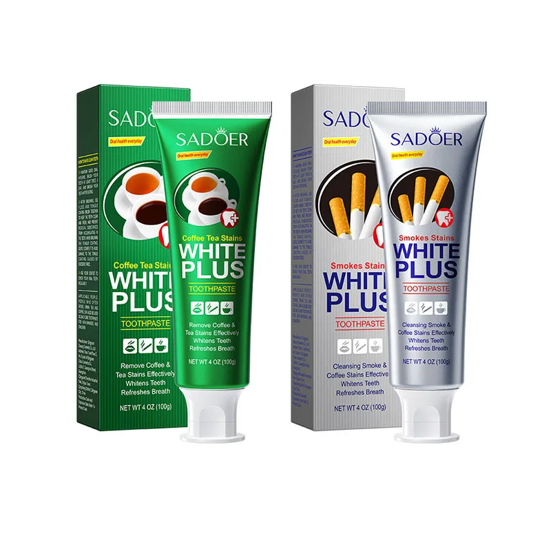 Organic mint refreshing Fast whitening private logo teeth Smoke stain Teeth Color Corrector Whitening Toothpaste For home use