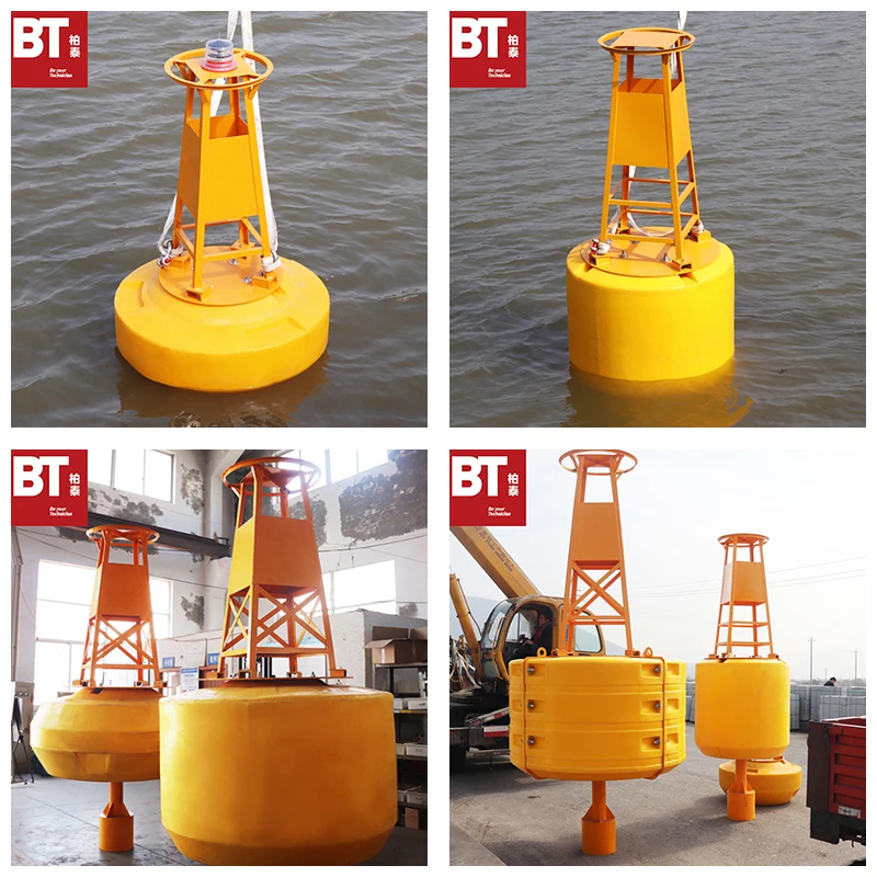 High Visibility Marine Customized IALA PLASTIC floating warning lantern marker light navigation buoy