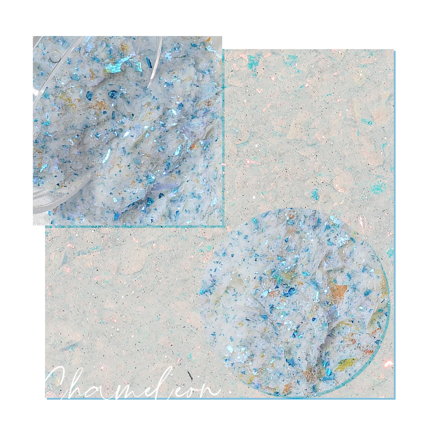 HNDO acrylic powder mix flakes wholesale with private label manufacturer silver powder flake mica flake powder