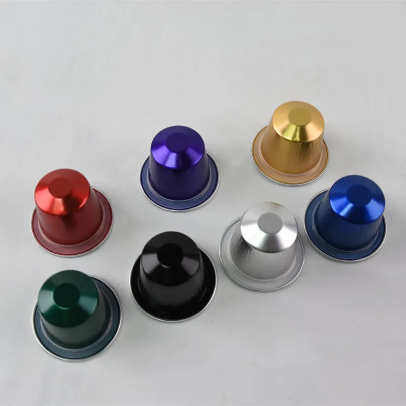  Маленькая кофейная капсула из алюминиевой фольги в форме nespresso с крышкой на заказ