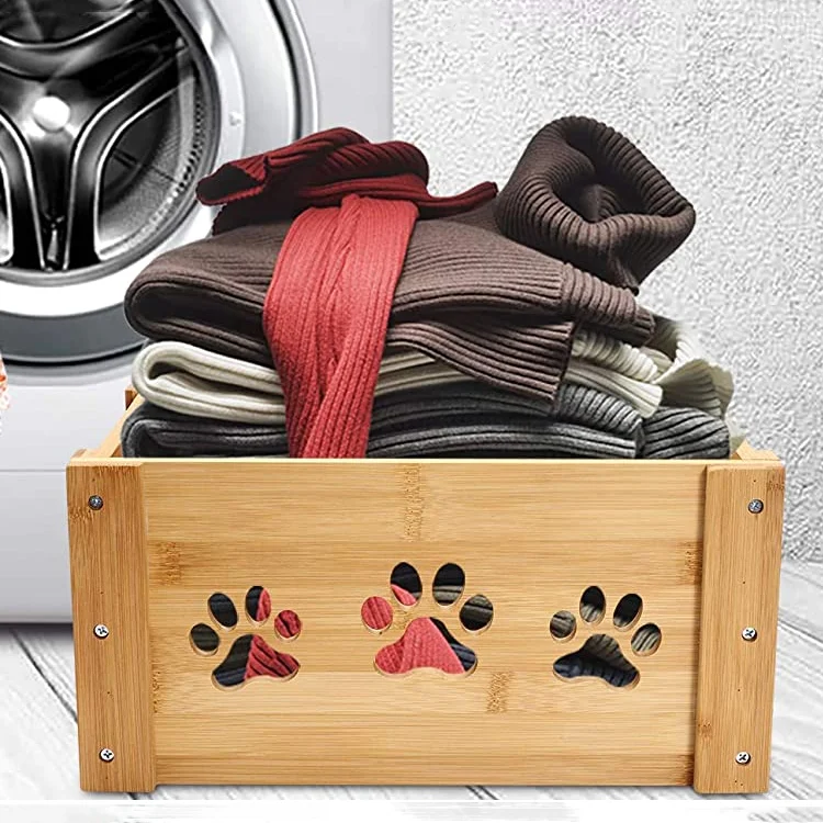 contracted design wooden dog toy box multi purpose  high quality finish wooden dog toy box pet food box