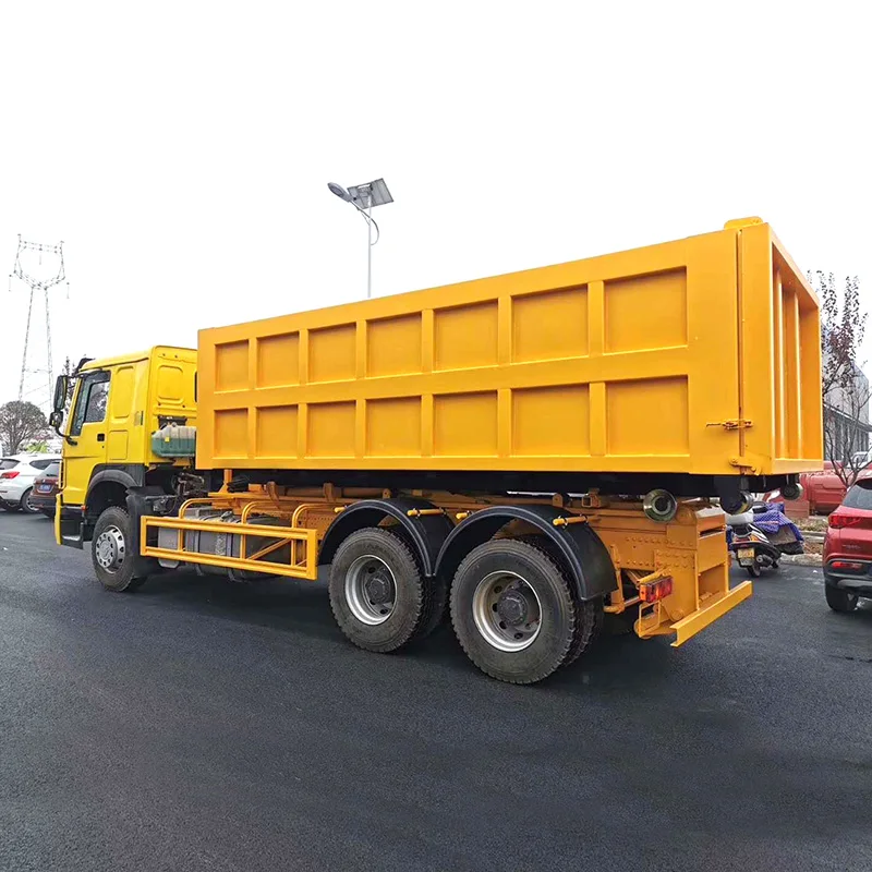 Howo тяжелый 6x4 крюк мусоровоз 25 тонн гидравлический откатный контейнер