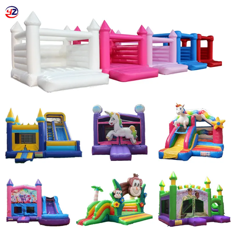 Надувной замок, домик для прыжков, детский игровой домик для прыжков с шариковой ямой и горкой