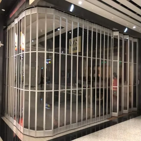 Durable PVC Customized Plastic Accordion Folding Doors Transparent Graphic Design Commercial Modern Polymer Customized Size