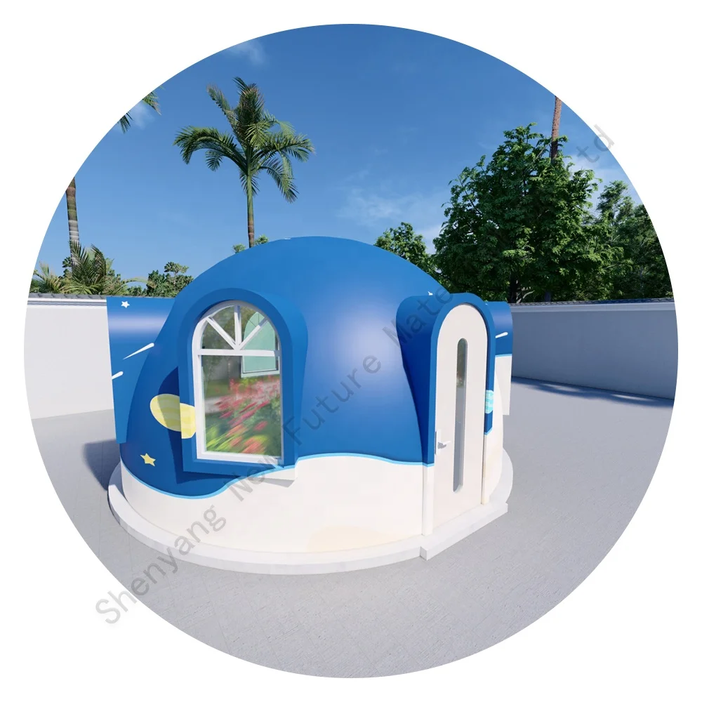 House Round Eco-friendly Building Prefabricated Integrated House Graphene Container Fast  House Round