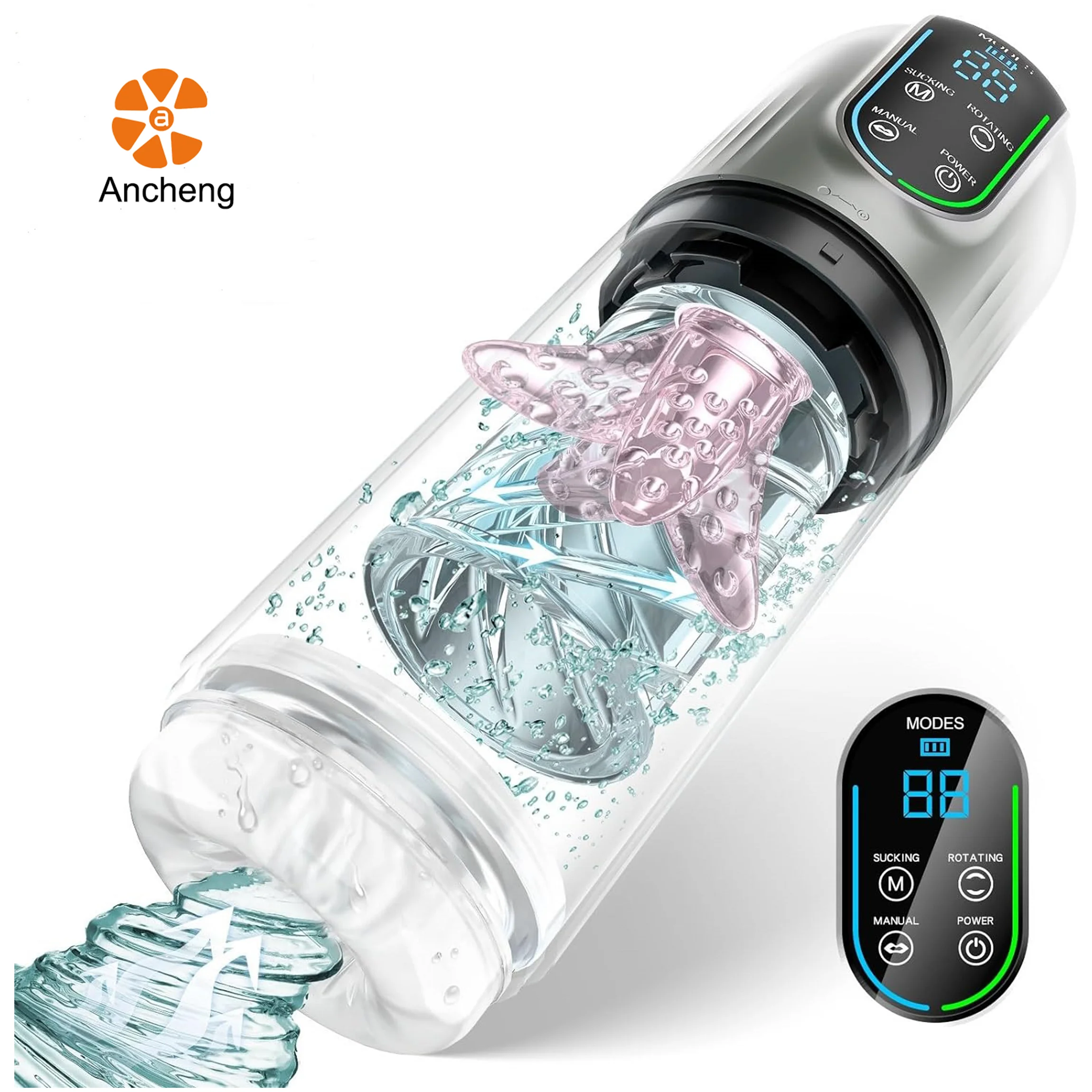 Pro Rotating Sucking Penis Pump Adult Toys Male Sex Toy for Men Pocket Pussy Stroker Automatic Male Masturbator Sex Toys for Men