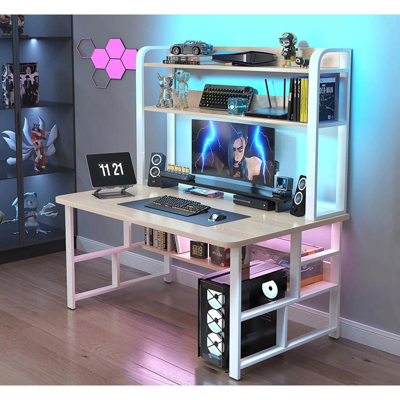 Stock Available Kids Wooden 80*50Cm Standing Type Desk With Shelves For Home Office