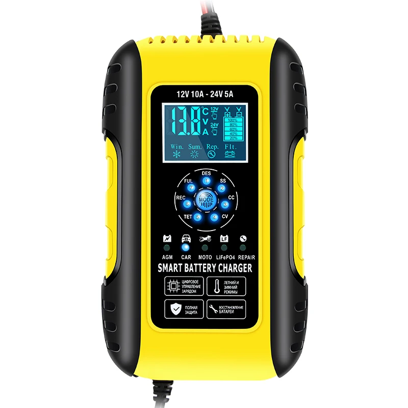 Hot sale products new promotional 12V 10A 24V 5A battery pedal Motorcycle battery charger  Lead acid battery charger