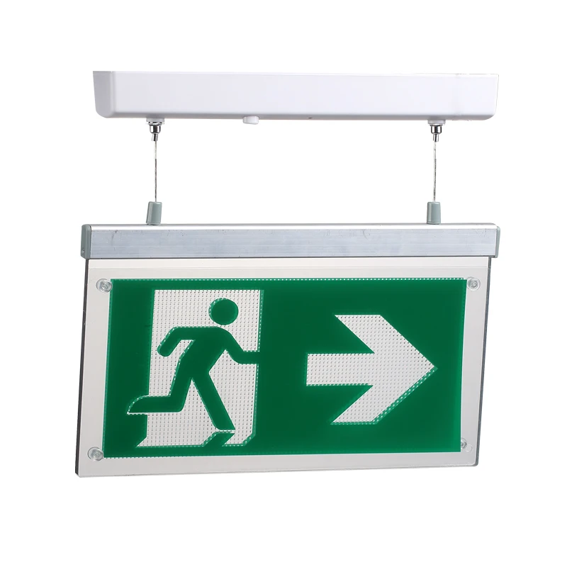 SAA Rechargeable High Quality Recessed Mounted Running man  Emergency Exit Sign