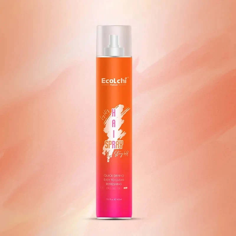 400ml Ecolchi Factory Wholesale Private Label OEM ODM Customization Fast Drying Strong Holding Hair Spray