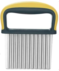 New Arrival Manual Stainless Steel Crinkle Cutter for Veggies Wavy Blade Potato Cutter